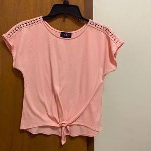 pink top(tiny stain as you see in the picture)